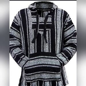 Black and Gray Striped Men's Shirt